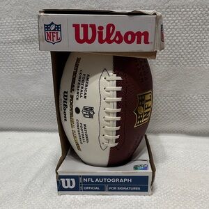 Wilson NFL Official Autograph Football - Brown and White
